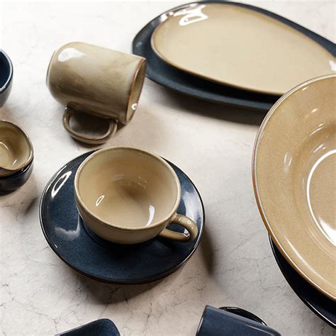 Warp 210 ml Coupe Mug Set | Moon White - Yellow Marigold India