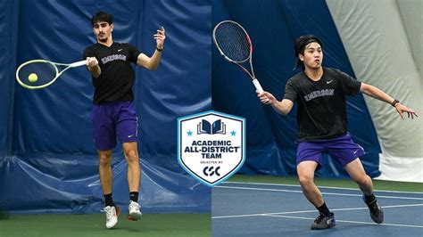Men's Tennis Earns Two CSC Academic All-District Nods - Emerson College