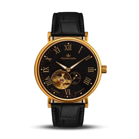 Franklord Heritage Open Heart Royal Gold Automatic Watch – Franklord ...