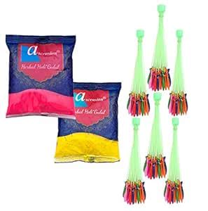 Buy Ascension Pack of 2 Natural Herbal Gulal Holi Colour Skin Friendly ...