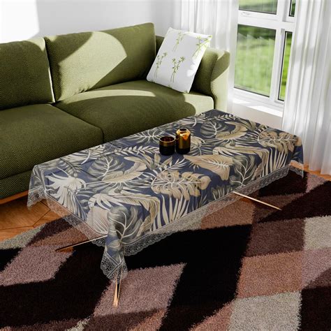 Kuber Industries Dining Table Cover | PVC Table Cover | Brown Embossed ...