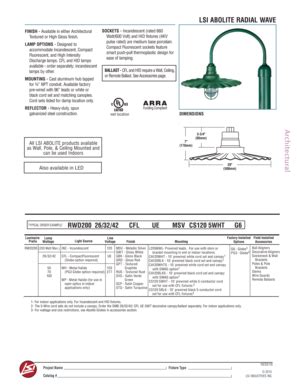 Fillable Online LSI ABOLITE RADIAL WAVE - LSI Industries Inc Fax Email ...