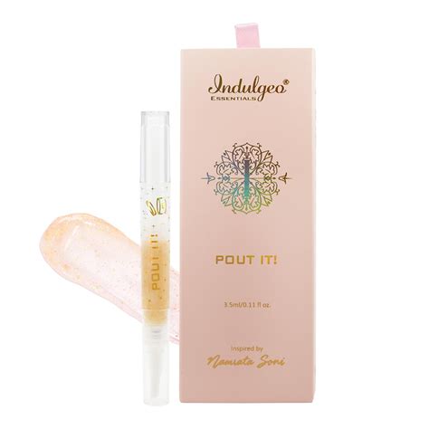 Indulgeo Essentials Pout It 24k Gold Lip Oil, 3.5ml | Natural Plump ...