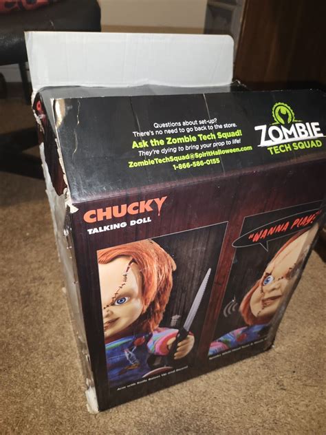 Talking Chucky Doll 2 ft Spirit Halloween Officially talking moving ...