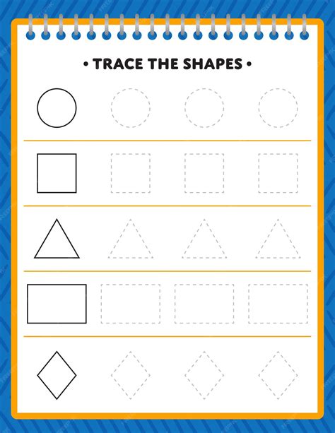 Shape Tracing Worksheets