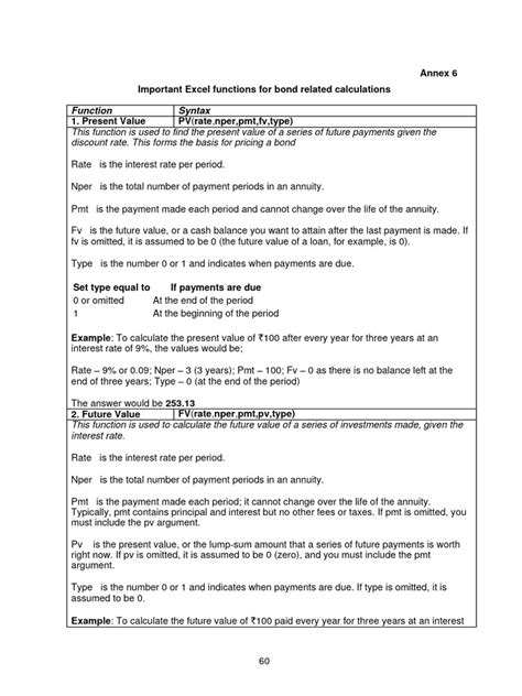 Image result for Bond Calculation Examples