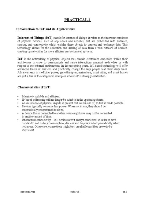 Prtaical 4,5,6,6 - PRACTICAL- Introduction to IoT and its Applications ...