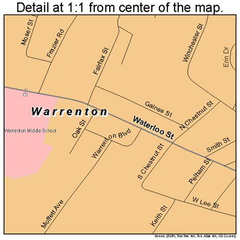 Warrenton Virginia Street Map 5183136