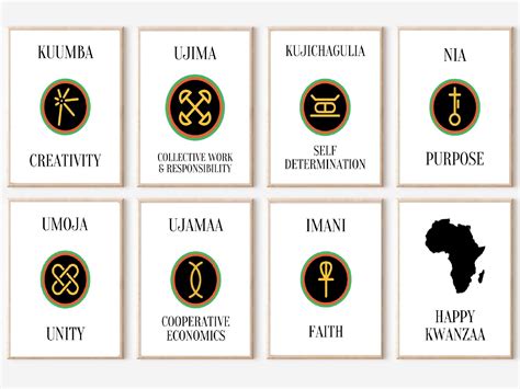 Arrange Kwanzaa Symbols And Decorations