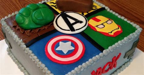 Avengers Logos Fondant Cake Delivery In Delhi NCR