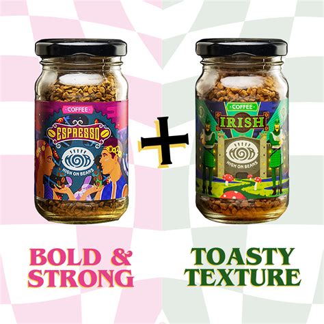 Espresso Coffee & Irish Coffee - (Combo of 2 Instant Coffee) – High On ...