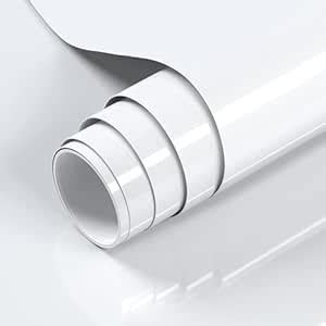 Wall Stickers Pure White Marble Vinyl Wallpaper Renovation Sticker ...