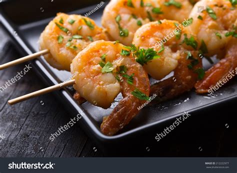3,175 Grilled Lemon Garlic Shrimp Skewers Images, Stock Photos ...
