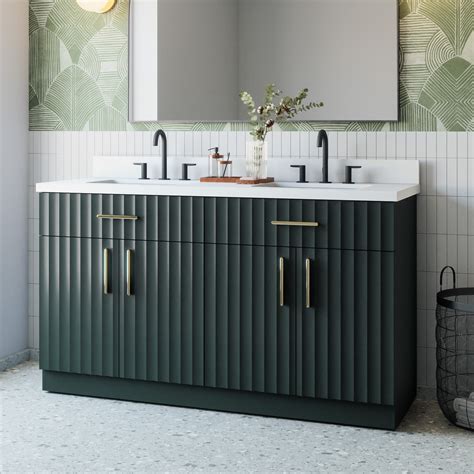 Green Double Sink Bathroom Vanity at Lanny Rivera blog