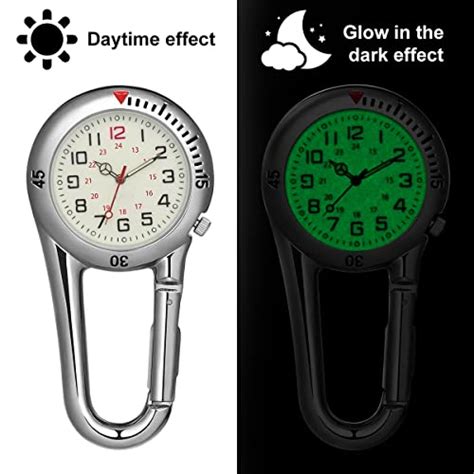 NICERIO Clip-on Fob Watch,Night Light Alloy Quartz Watch Ideal for ...