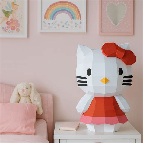 Hello Kitty en Papercraft 3D - PaperCraft-3D.com