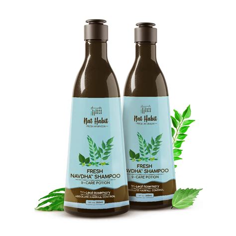 Buy Nat Habit Navdha Rosemary Shampoo For Hair Fall Control| Sulphate ...