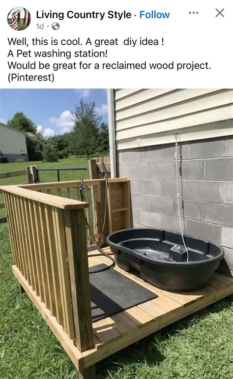 Pet washing station | Diy dog stuff, Dog friendly backyard, Dog backyard