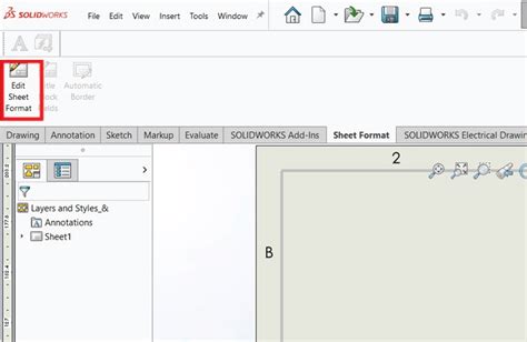 Modifying a Drawing Template in SolidWorks 的图像结果