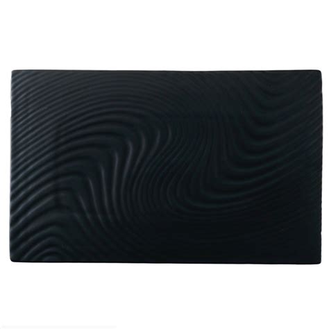Black Serving Plate Texture Large Online - Premium Platter | Nestasia