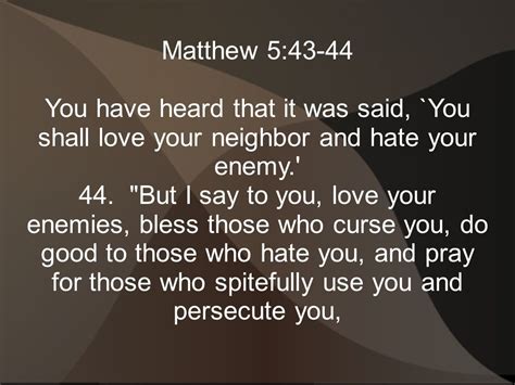 Matthew 5:43 Love Your Enemies (Listen to, Dramatized or Read) - GNT ...