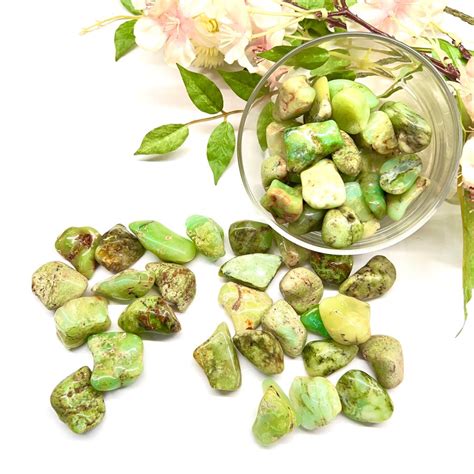 Chrysoprase Tumble for Emotional Comfort and Love - Talk to Crystals