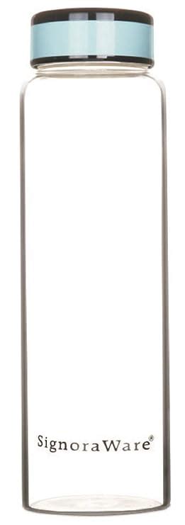 Buy SignoraWare Sportik Borosilicate Glass Water Bottle with Screw Cap ...