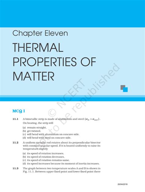 NCERT Exemplar Class 11 Physics Chapter 11 - eSaral