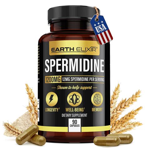 Buy Spermidine Supplements 1200mg (90 s) – Anti Aging - 3rd Party ...
