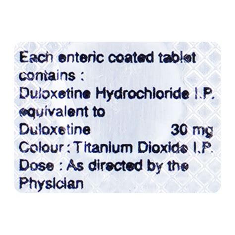 Symbal 30 Tablet 10's Price, Uses, Side Effects, Composition - Apollo ...