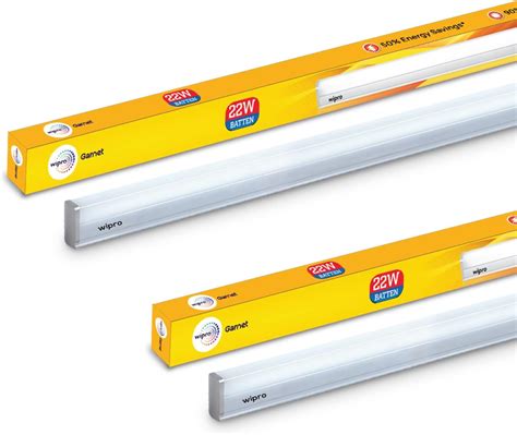 Wipro Garnet 22W LED Batten for Living Room & Bedroom | 4 Ft | Neutral ...
