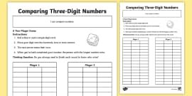 Comparing Three-Digit Numbers Activity