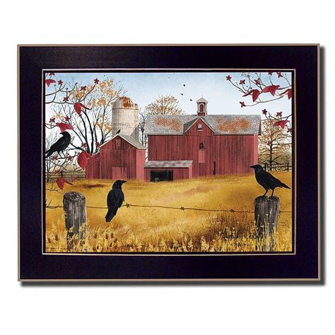 Trendy Decor 4U Autumn Gold Billy Jacobs Black Wood Framed 26-in H x 20 ...