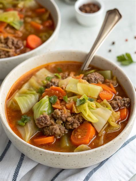 How to Make Hearty Ground Beef and Cabbage Soup in 7 Simple Steps - recipe inspire
