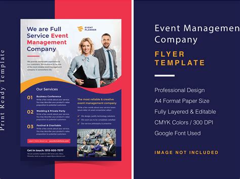 Event Management Company Flyer Template by ianmikraz on Dribbble