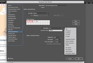 Image result for Bullet List InDesign