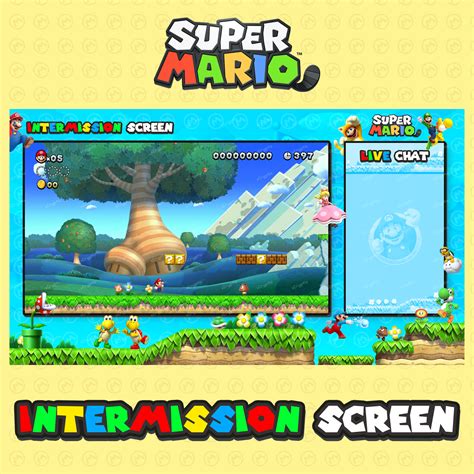 Buy Premade Super Mario Twitch Overlay light Themed Online in India - Etsy