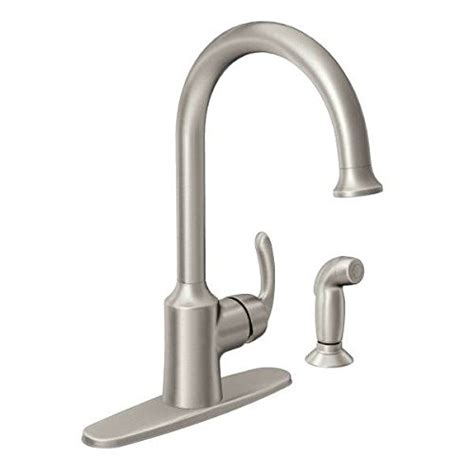 Buy Moen 87301SRS High Arc Kitchen Faucet with Side Spray from the ...