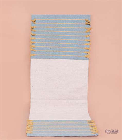 Buy Herbal Dyed Cotton Yoga Mat 2×6 Ft — Handwoven Plant-based Natural ...