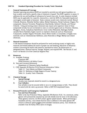 Standard Operating Procedure for Acutely Toxic Chemicals - chemistry ...