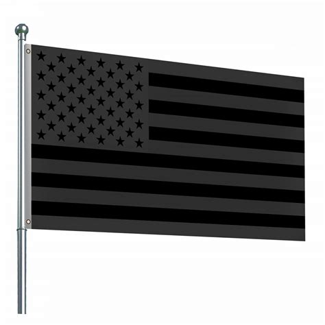 3x5FT All Black American Flag US Black Flag Tactical No Quarter ...