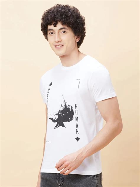 Being Human Men T-Shirts-White