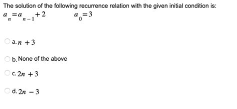 Image result for Solved Recurrence Relation