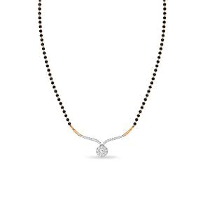 Buy Kisna Real Diamond Gold Mangalsutra for Women 14K SI Rose Gold ...