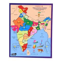 Wooden India Map Learning Educational Peg Board for Kids – DK Toyz
