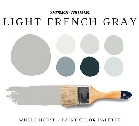 Sherwin Williams LIGHT FRENCH GRAY Paint Palette Best Sherwin - Etsy