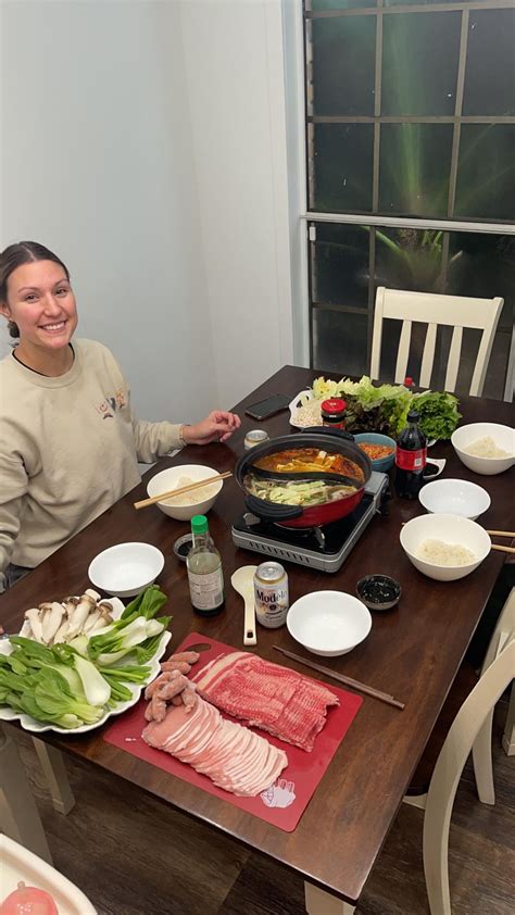 [homemade] Hot Pot! Sliced beef, pork and sausage with lettuce wraps ...