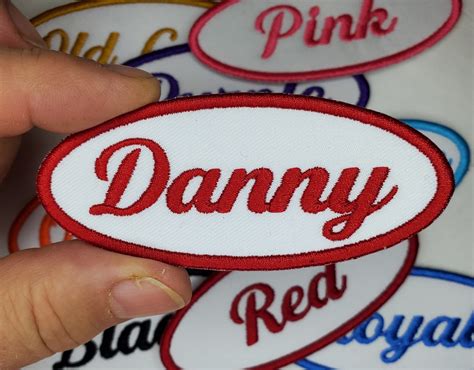Personalized Name Tag Patch Embroidered Iron on Name Tag - Etsy
