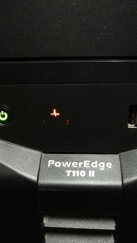 求教！Dell PowerEdgeT110 II 服务器主机面板橙色的波纹灯闪烁是什么故障？ - Dell Community