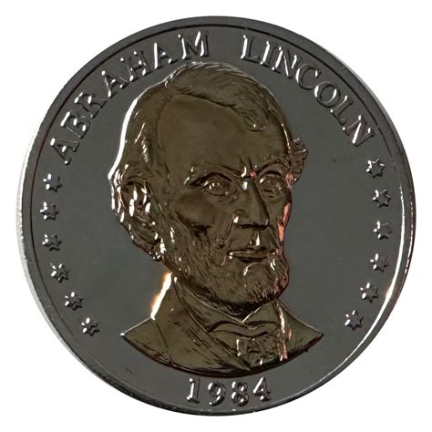 >1984 Abraham Lincoln Series LL "Double Eagle" Layered in .999 Silver ...